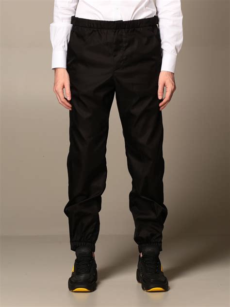 prada shor|Prada nylon trousers.